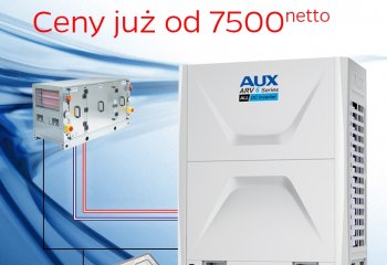 Agregaty skraplające do central wentylacyjnych AUX  w niższej cenie