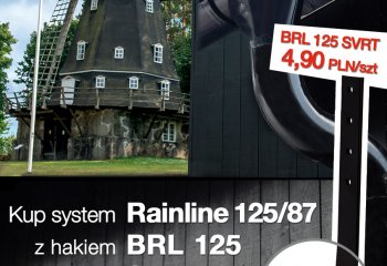 Kup system  Rainline 125/87 z hakiem BRL 125 w kolorze SVRT i odbierz dodatkowy rabat