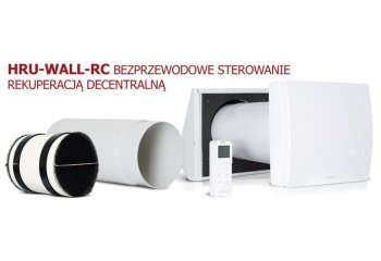 Zdalnie sterowane rekuperatory decentralne HRU-WALL-RC | Nowość Alnor