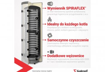 Akumulacyjny warstwowy zbiornik wody Multi-Inox Galmet