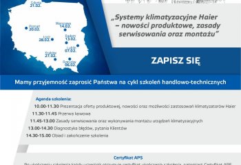 Szkolenia Haier | Zapraszamy  na cykl szkoleń handlowo-technicznych z zakresu systemów klimatyzacyjnych