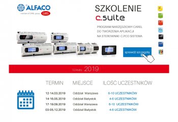 Szkolenia c.suite Carel - harmonogram