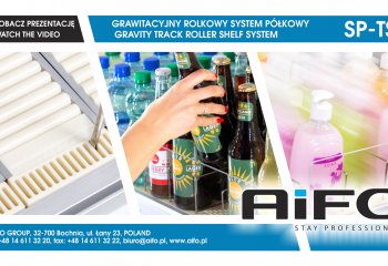 Grawitacyjny rolkowy system półkowy SP-TS4