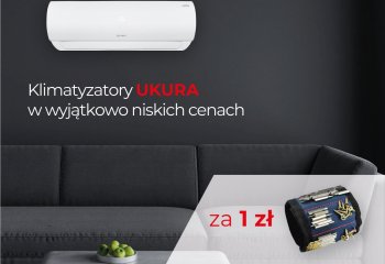 Kupuj klimatyzatory UKURA w wyjątkowo niskich cenach i odbierz opaskę magnetyczną za 1 zł - czerwiec 2019