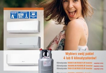 Wybierz pakiet klimatyzatorów i otrzymaj butlę czynnika za 1 zł - czerwiec 2019 Iglotech