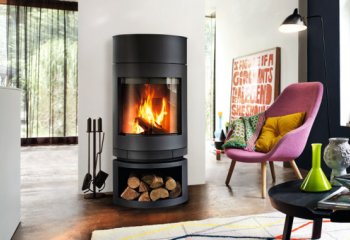 Kominek Emotion - najszersza szyba na rynku | Skantherm