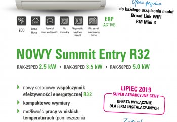  Nowy HITACHI Summit Entry R32 – super oferta!