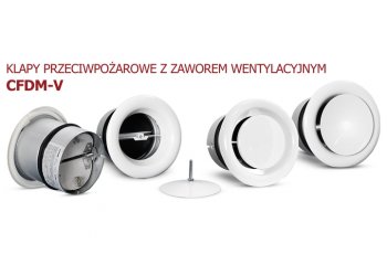 Klapy przeciwpożarowe z zaworem wentylacyjnym CFDM-V | Alnor