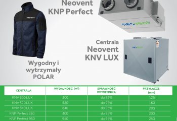 Kup centrale NEOVENT i odbierz polar za 1zł