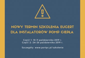 Szkolenie EUCERT dla instalatorów pomp ciepła
