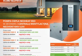 Pompa ciepła w zestawie z centralą wentylacyjną! | wrzesień 2019 | Iglotech