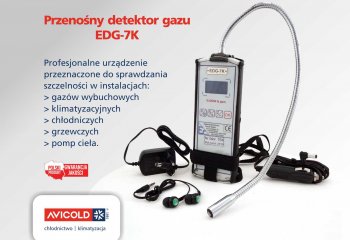Przenośny detektor gazu EDG-7K - wykrywacz nieszczelności dla profesjonalistów