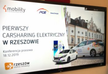 4Mobility we współpracy z Grupą PGE uruchamia w Rzeszowie usługę wynajmu aut elektrycznych na minuty