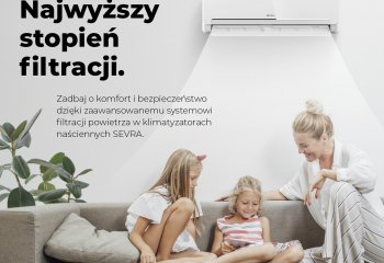 Najwyższy stopień filtracji powietrza w klimatyzatorach naściennych SEVRA
