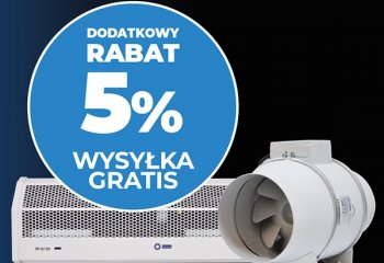 Dodatkowy rabat na wentylatory i kurtyny Ferono
