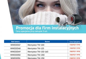 Ceny promocyjne na wentylatory Neovent | styczeń 2020 | Iglotech