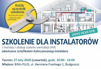 Zapraszamy na bezpłatne szkolenie dla Instalatorów