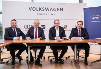 PGE Nowa Energia we współpracy z siecią dealerską Grupy Volkswagen zainstaluje do 300 nowych punktów ładowania aut elektrycznych