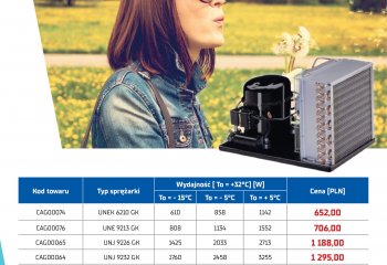 Agregaty skraplające Embraco w niższych cenach | kwiecień 2020 | Iglotech