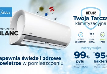 Klimatyzator BLANC Midea - jonizator i filtr HEPA w jednym urządzeniu
