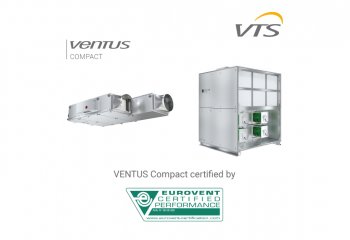 Centrale wentylacyjno-klimatyzacyjne VENTUS Compact z certyfikatem Eurovent