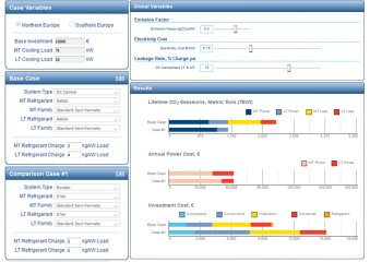 Kalkulator - czynniki chłodnicze w chłodnictwie komercyjnym.