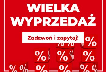 WIELKA WYPRZEDAŻ! Wybrane modele urządzeń i akcesoriów w wyjątkowo niskich cenach!