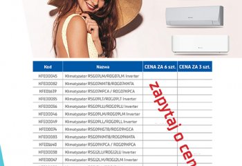 Klimatyzator Fuji Electric w pakietach 3 i 6 sztuk! | czerwiec 2020 | Iglotech