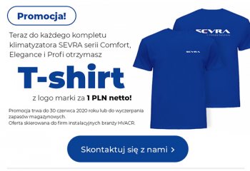 T-Shirt do każdego klimatyzatora marki SEVRA za 1PLN