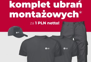 Kup klimatyzatory LG z serii Multi lub Komercyjne i odbierz komplet ubrań roboczych z logo marki!