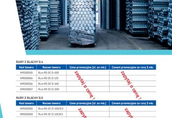 Super promocja na rury spiro