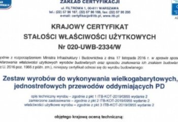 Zwiększony zakres wymiarowy przewodów PD
