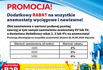 Anemostaty z DODATKOWYM rabatem
