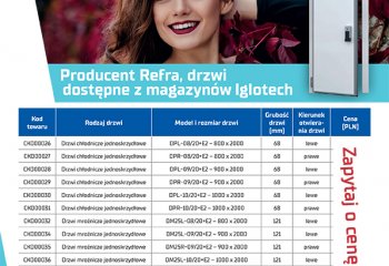 Promocja na zawiasowe drzwi chłodnicze