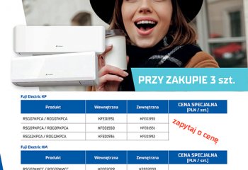 Skorzystaj w listopadzie z promocji na klimatyzatory Fuji Electric!