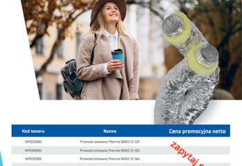Oszczędzaj, kupując w listopadzie PRZEWODY IZOLOWANE TERMAL BASIC!