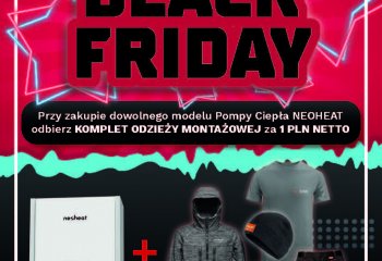 Black Friday w IGLOTECH! Do każdej Pompy Ciepła komplet odzieży montażowej