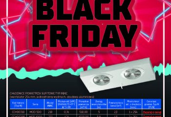 Black Friday w IGLOTECH! Promocja na wybrane modele  chłodnic powietrza sufitowych typ MMC oraz grzałek elektrycznych do chłodnic
