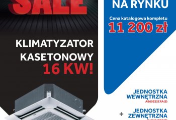 Black Friday SALE: Klimatyzator kasetonowy 16KW - najtańsza oferta na rynku