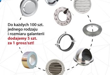 Teraz galanteria wentylacyjna 5% taniej!