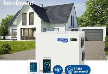 Centrala wentylacyjna Komfovent Domekt R 400 H z poziomym układem króćców, dostępna od ręki! Tylko teraz w cenie specjalnej!