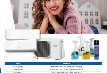 Do każdego kompletu Fuji Electric preparat do czyszczenia!