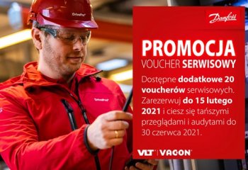 Skorzystaj z dodatkowych 20 Voucherów i ciesz się niższą ceną przeglądów i audytu przetwornic częstotliwości