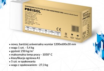 Od teraz płyta Proisol w nowym, bardziej uniwersalnym rozmiarze.