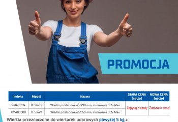 Sprawdź nowe ceny na wiertła! Idealne do prac montażowych