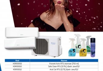 Do każdego kompletu Fuji Electric preparat do czyszczenia!