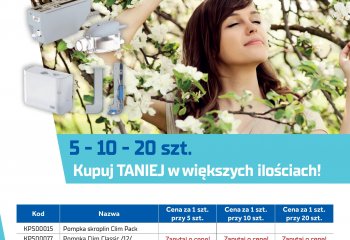 Majowe pakiety pompek skroplin SFA!