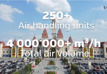 System wentylacji parku rozrywki Dream Island obsługiwany przez urządzenia VTS Group. 