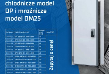 Promocyjne ceny na zawiasowe drzwi chłodnicze