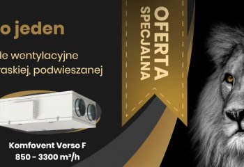 Rekuperatory i centrale wentylacyjne Komfovent w wersji płaskiej podwieszanej. Dostępne od ręki i w ofercie specjalnej!